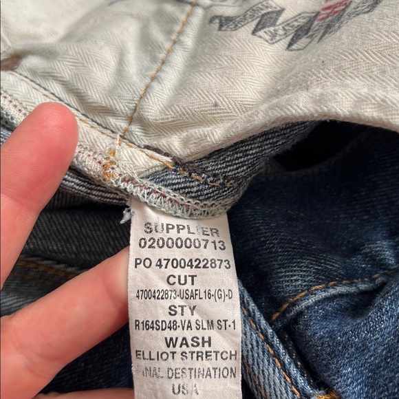 Polo Ralph Lauren Distressed Varick Slim Straight Jeans Elliot Stretch 32/30 - Picture 8 of 10